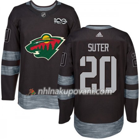 Minnesota Wild Dresy Ryan Suter 20 1917-2017 100th Anniversary Adidas Černá Authentic - Pánské